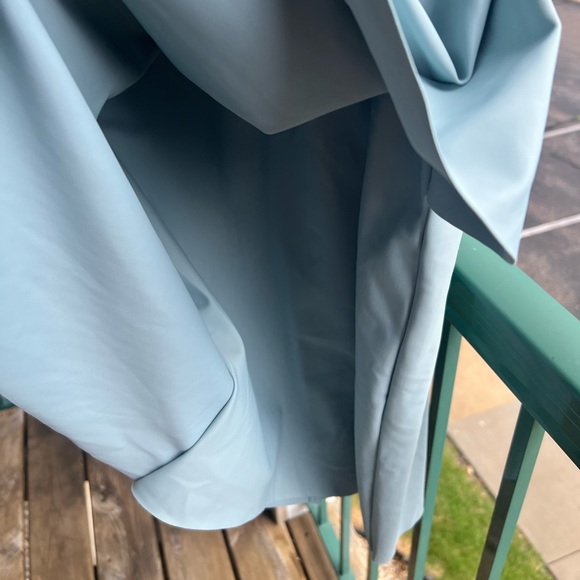 🆕 💎👗 Alex Evenings Light Blue Draped Sheath Dress with Jeweled Accent | Size 4 - Picture 10 of 16